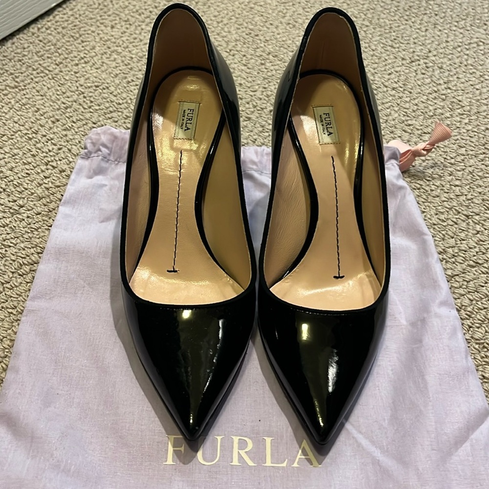 Genuine Furla black heels